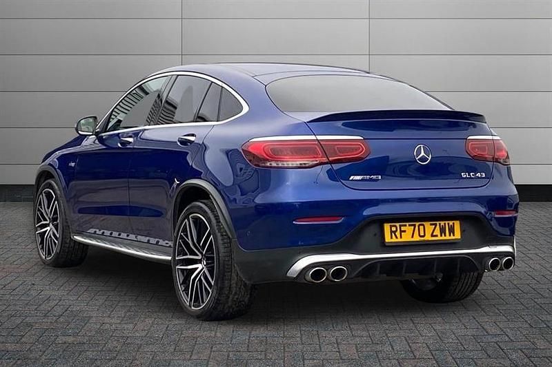 Used Mercedes GLC43 AMG Premium Plus 390 HP (286 kW) 2021 Blue Coupe