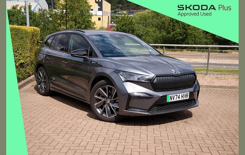 Graphite grey metallic Used 2024 Skoda Enyaq iV SportlinePlus SUV | £33,490 (Fair price) - Image 1/4