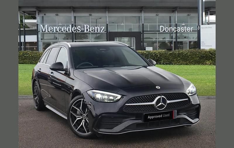 Black Used 2025 Mercedes C300e AMG Line Premium Estate | £35,995 (Good price) - Image 1/4
