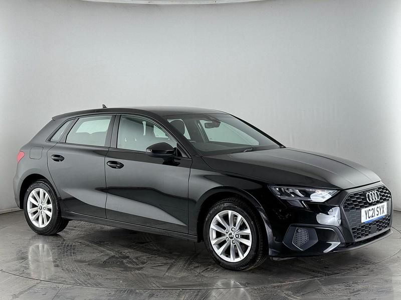 Black Used 2021 Audi A3 Sportback Hatchback | £16,700 (Fair price) - Image 1/3