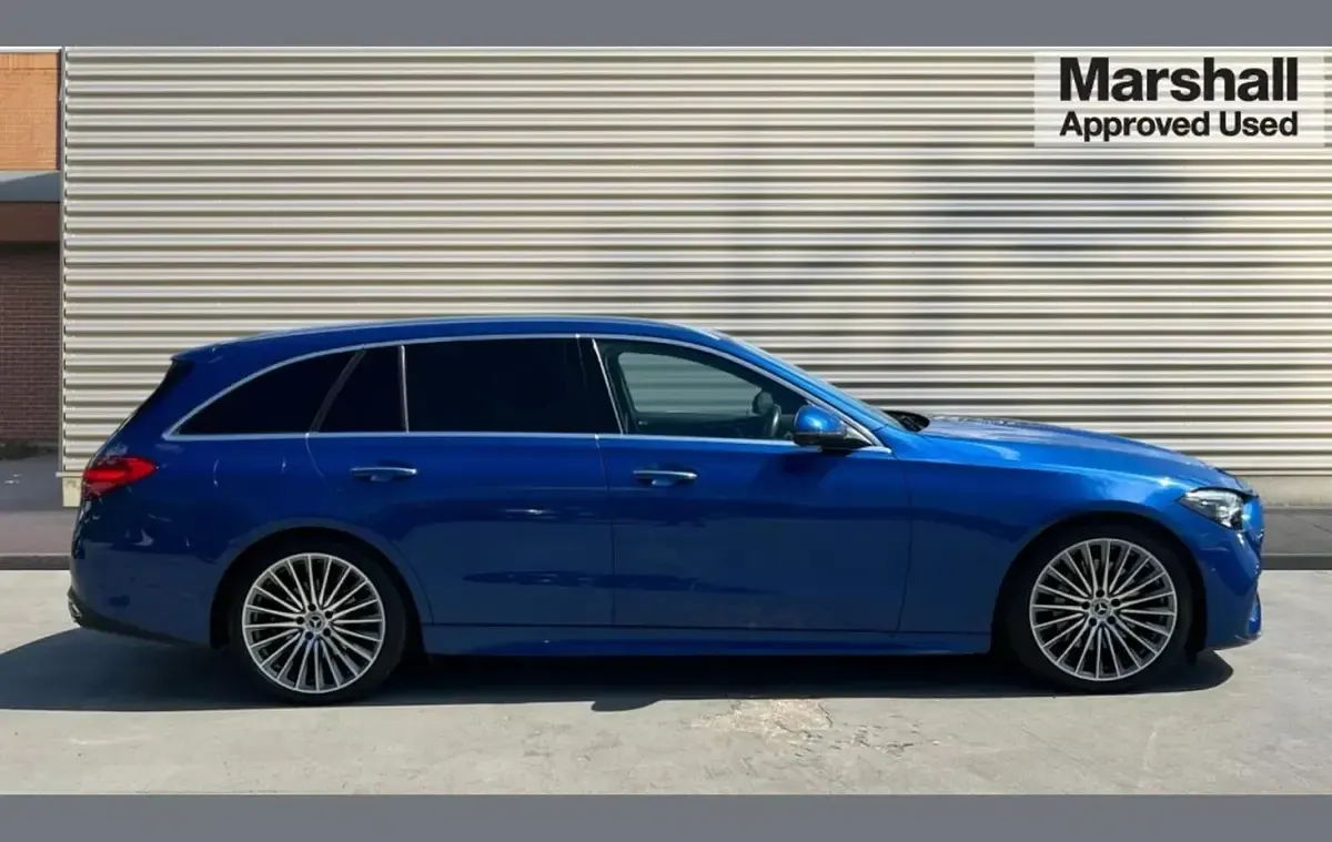 Used Mercedes C220 AMG Line Premium 196 HP (144 kW) 2023 Blue Estate