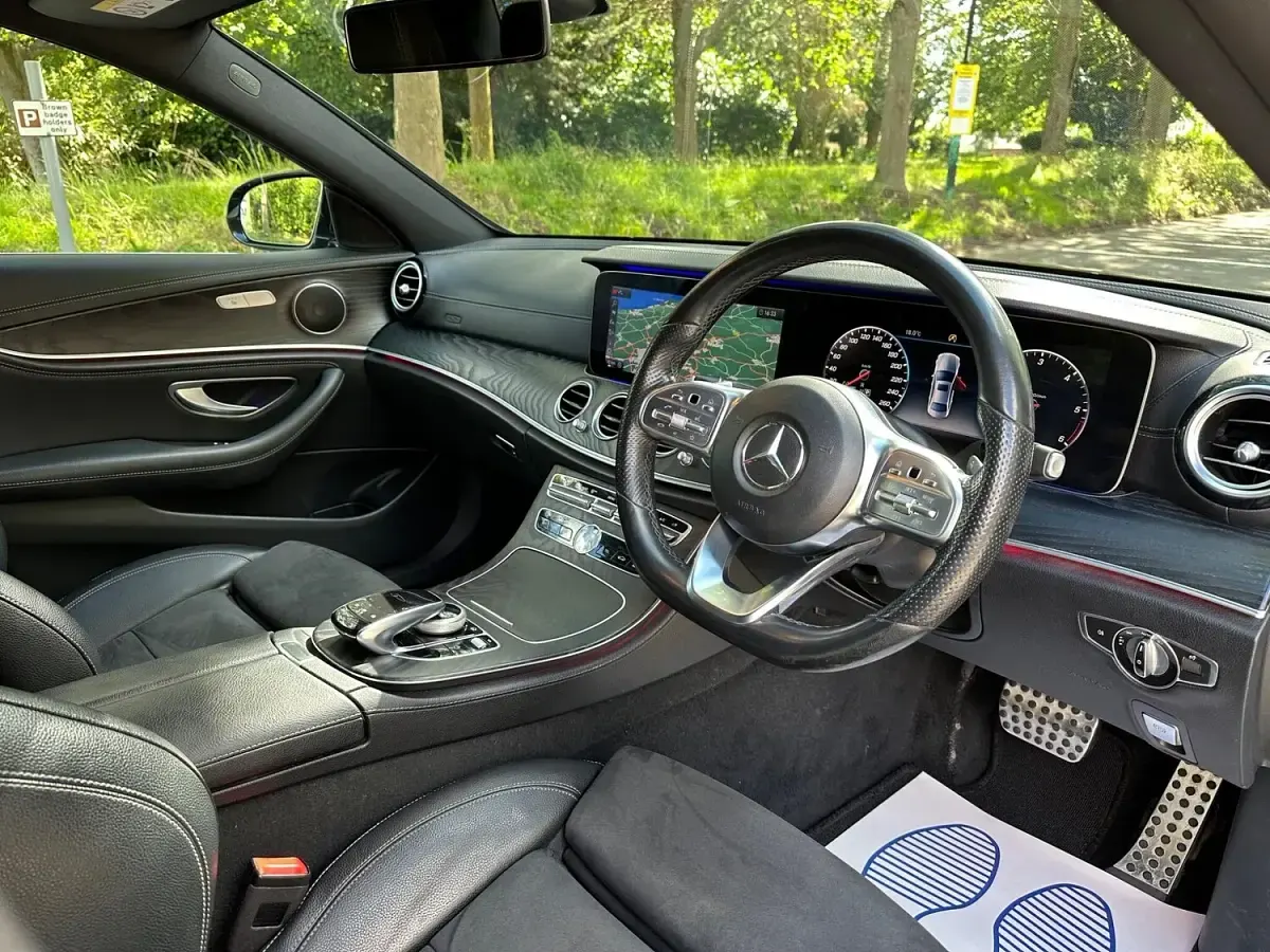 Used Mercedes E220 AMG line 2019 Black Sedan