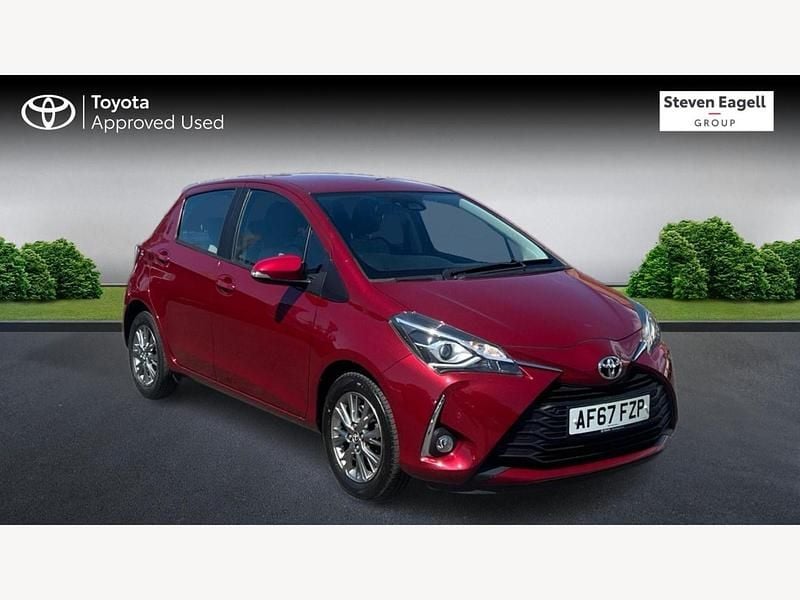 Red Used 2017 Toyota Yaris Hatchback | £9,805 (Fair price) - Image 1/3