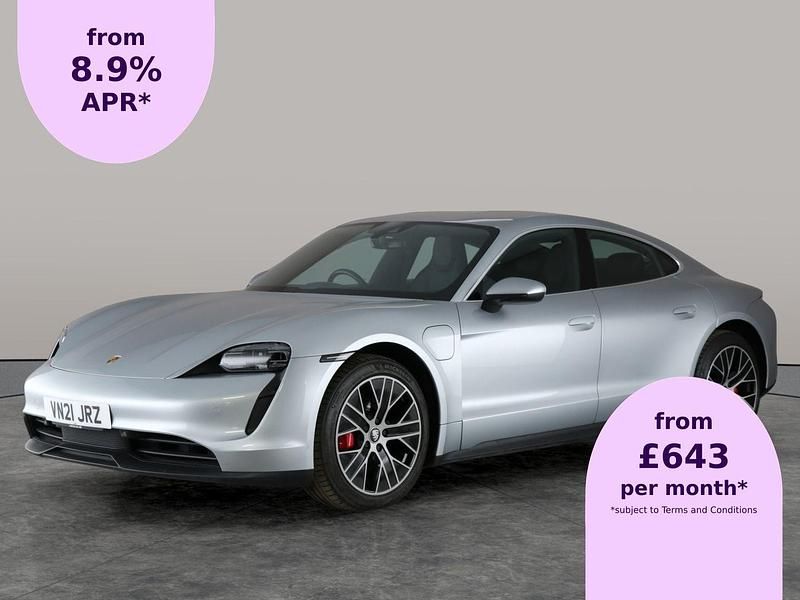 Silver Used 2021 Porsche Taycan Performance Package Sedan | £38,921 (Fair price) - Image 1/2