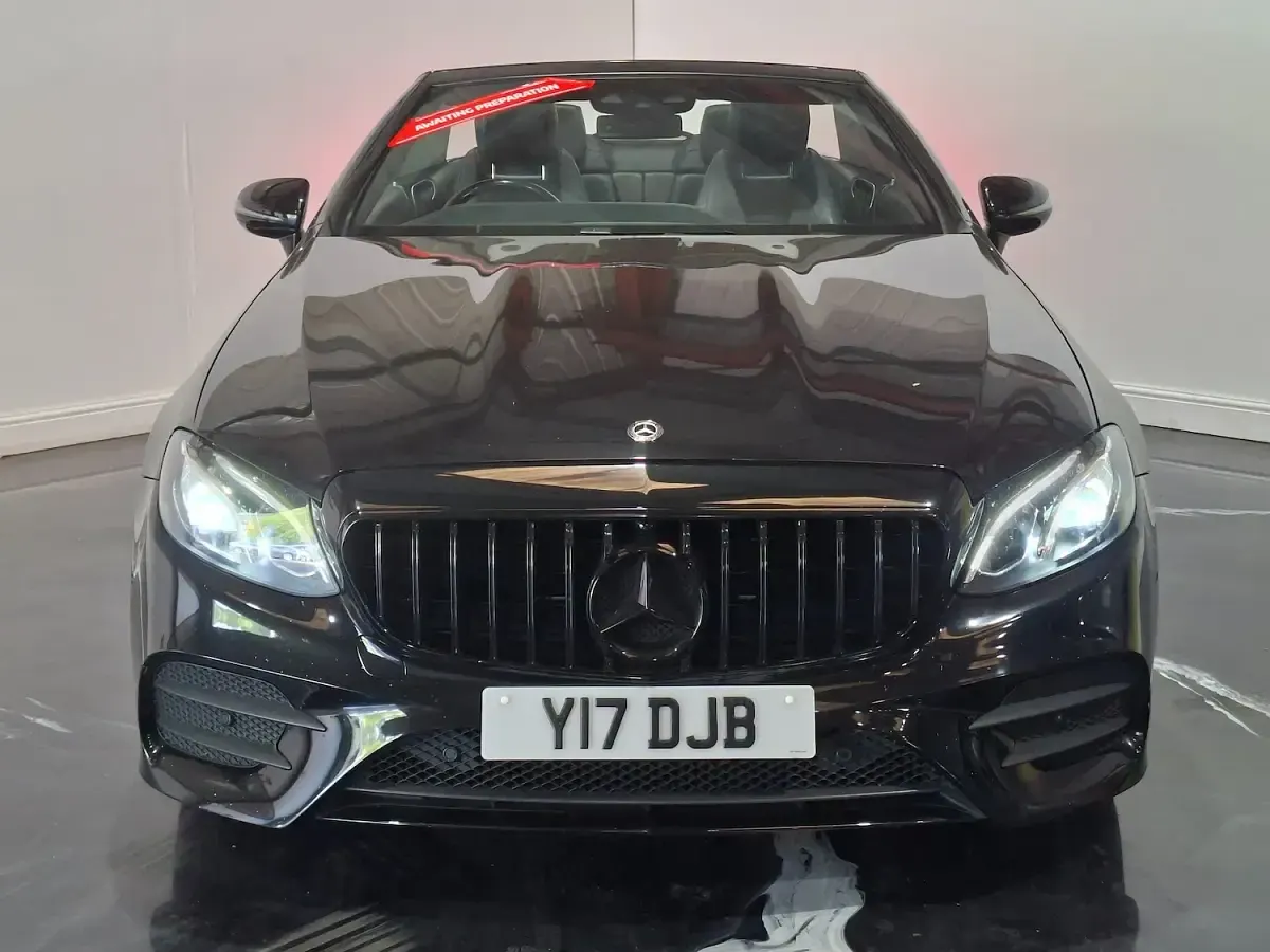 Used Mercedes E220 AMG line 2018 Black Cabriolet