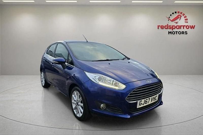 Usado Ford Fiesta Titanium 2017 Azul Citadino