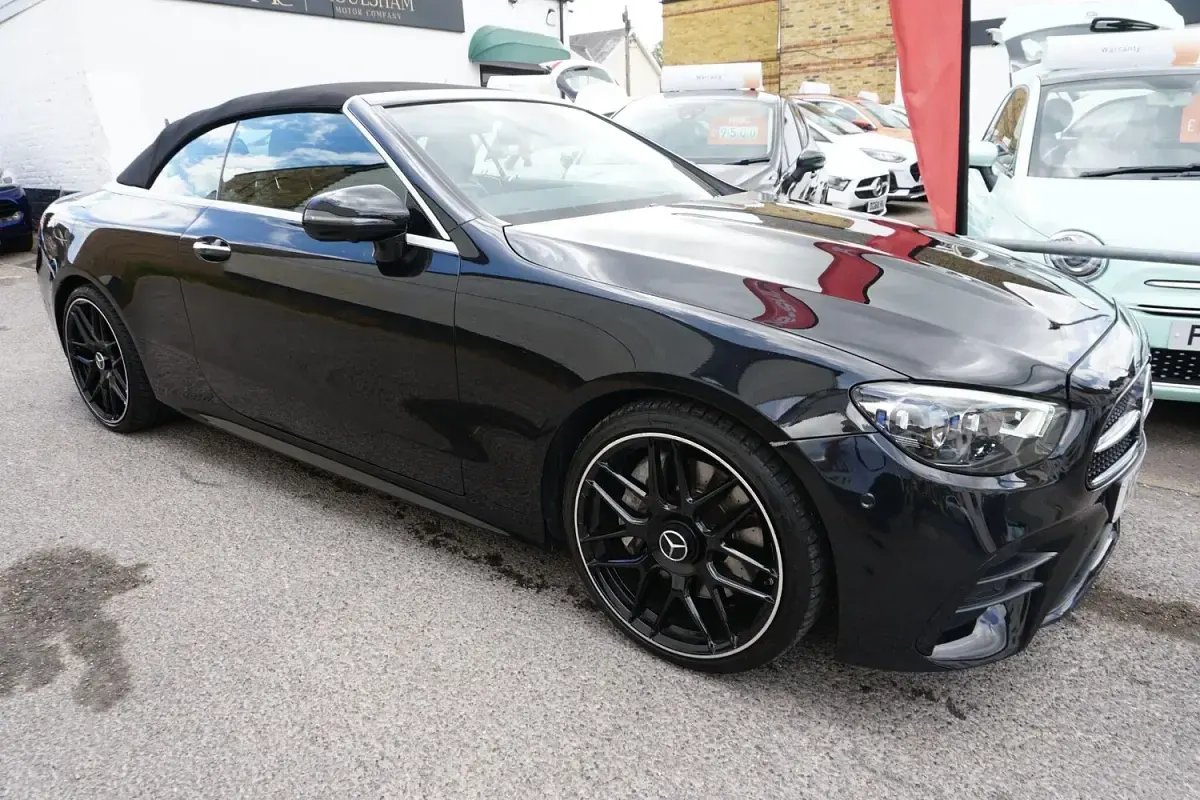 Used Mercedes E300 AMG line 2021 Black Cabriolet