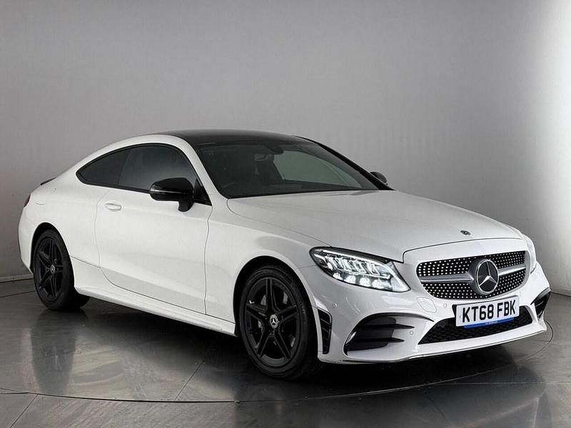 White Used 2018 Mercedes C300 AMG line Coupe | £17,500 (Good price) - Image 1/3