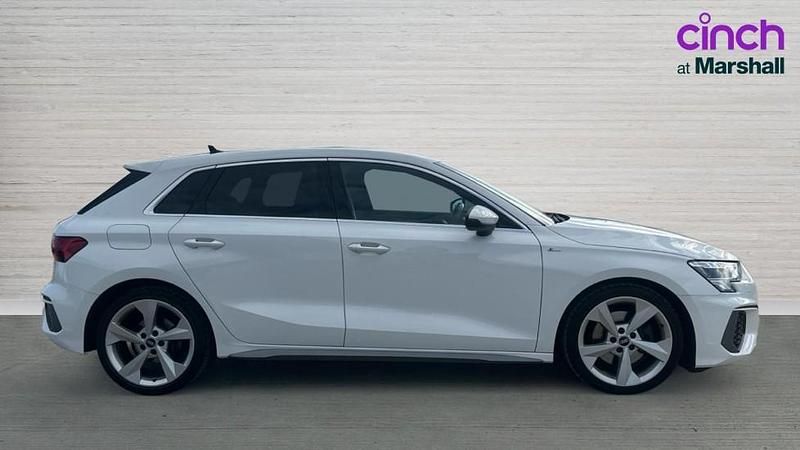 Used Audi A3 S-Line 150 HP (110 kW) 2021 White Sedan