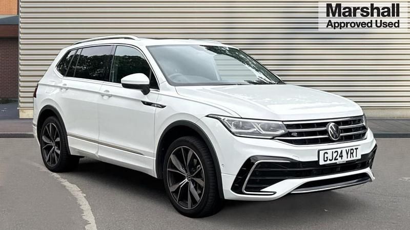 White Used 2024 VW Tiguan Allspace R-line SUV | £34,273 (Expensive) - Image 1/1