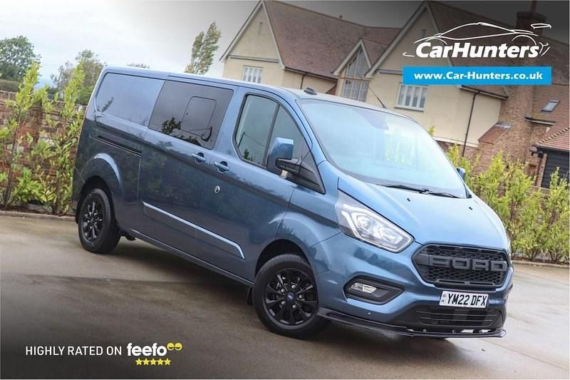 Blue Used 2022 Ford Transit Custom Limited Van | £18,795 (Expensive) - Image 1/4