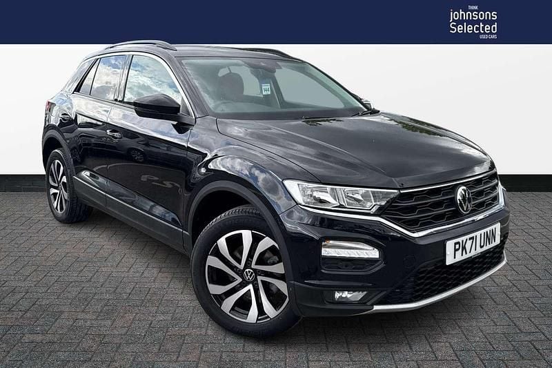 Black Used 2021 VW T-Roc Active SUV | £19,920 (Good price) - Image 1/4