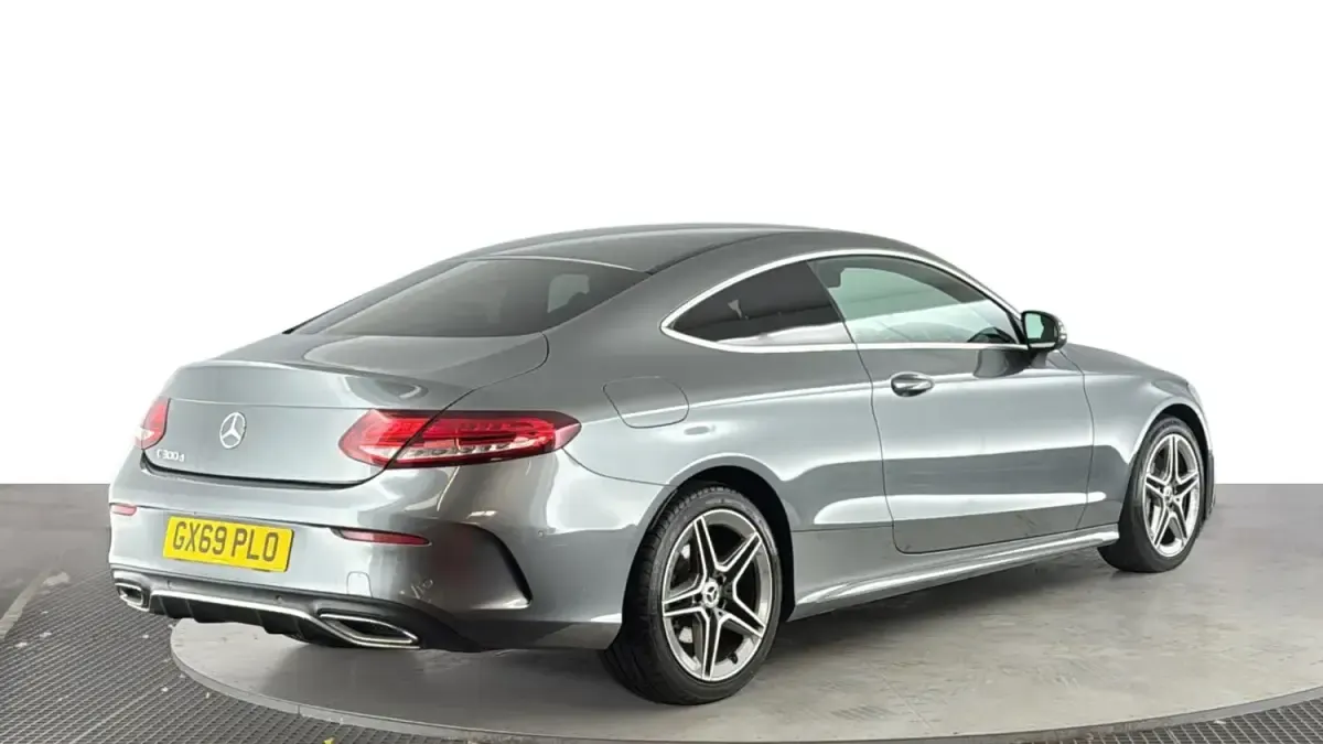 Used Mercedes C300 AMG line 245 HP (180 kW) 2019 Grey Coupe