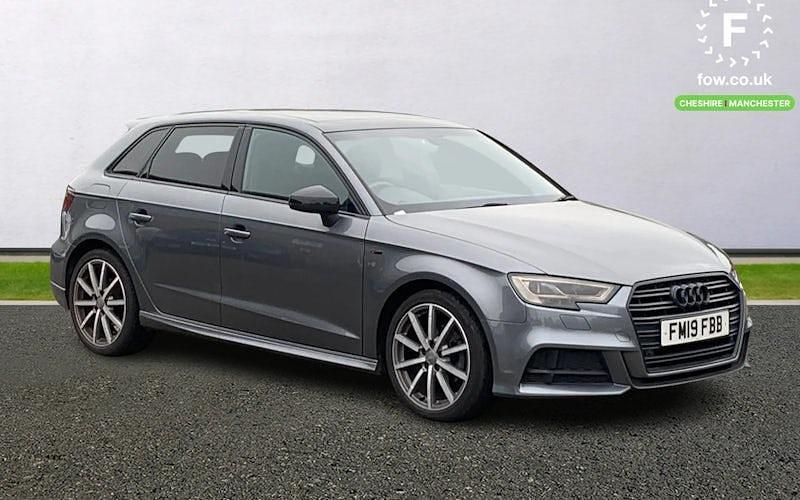 Grey Used 2019 Audi A3 Sportback Black Edition Hatchback | £14,599 (Fair price) - Image 1/3