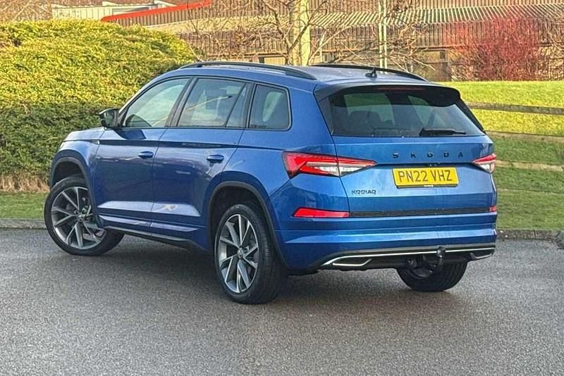 Used Skoda Kodiaq SportLine 150 HP (110 kW) 2022 Blue SUV