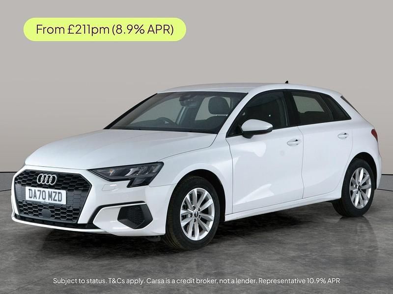 Used Audi A3 Sportback Advanced 110 HP (80 kW) 2020 White Hatchback