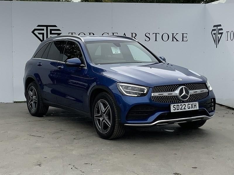 Blue Used 2022 Mercedes GLC220 AMG line SUV | £26,195 (Fair price) - Image 1/4
