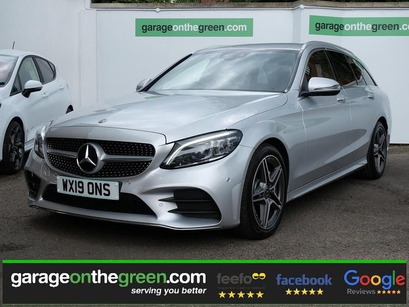 Iridium silver Used 2019 Mercedes C220 AMG Line Premium Estate | £18,395 (Fair price) - Image 1/4