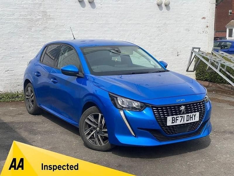 Blue Used 2021 Peugeot 208 Allure Premium Hatchback | £8,746 (Fair price) - Image 1/4