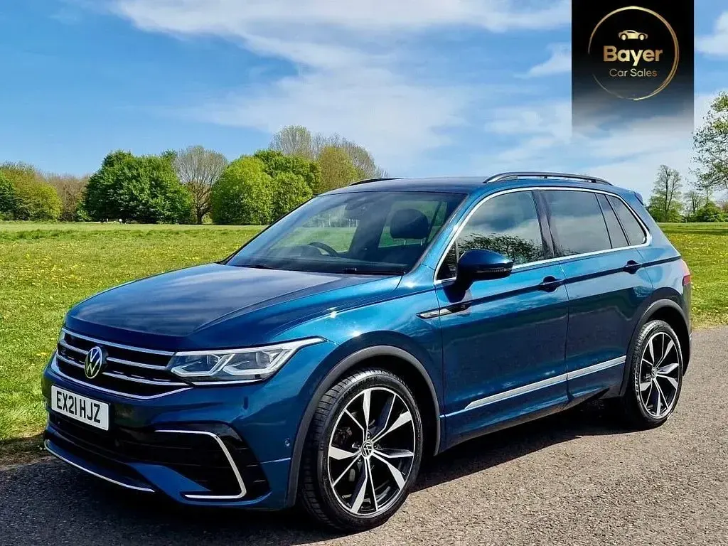 Used VW Tiguan R-line 150 HP (110 kW) 2021 Blue SUV