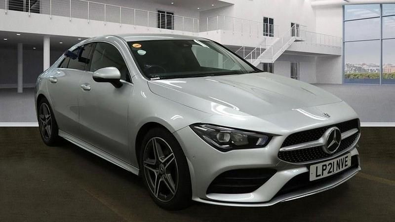 Silver Used 2021 Mercedes CLA180 AMG line Sedan | £19,199 (Fair price) - Image 1/4