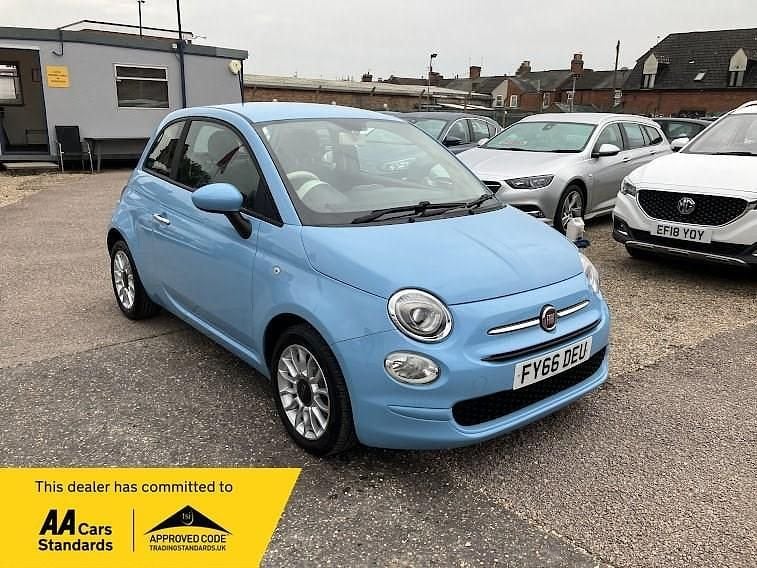 Blue Used 2017 Fiat 500 Pop Star Hatchback | £5,995 (Fair price) - Image 1/4