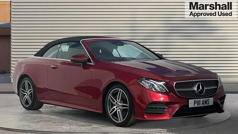 Red Used 2018 Mercedes E220 AMG Line Premium Cabriolet | £21,091 (Good price) - Image 1/4