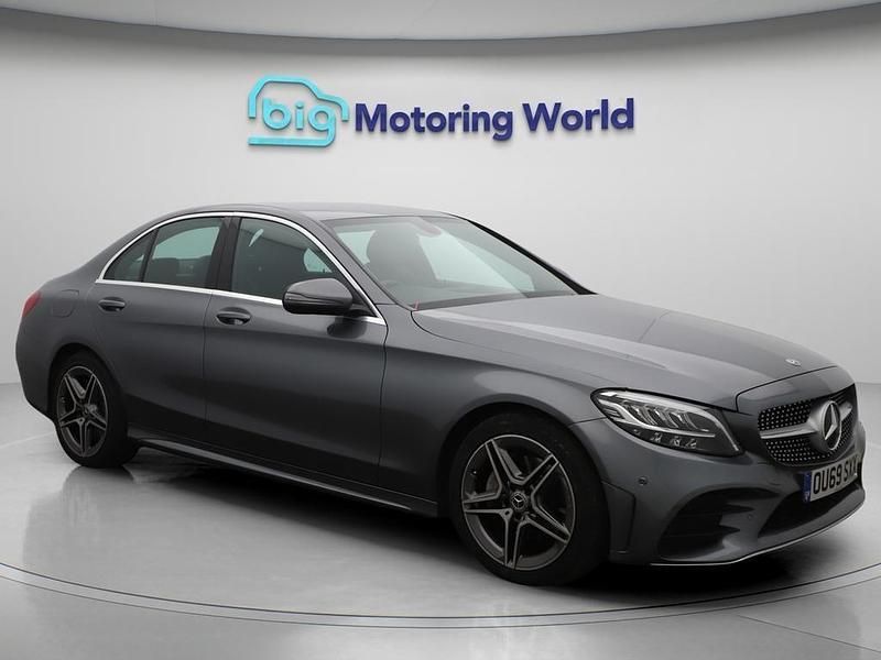 Grey Used 2019 Mercedes C220 AMG line Sedan | £18,200 (Fair price) - Image 1/4