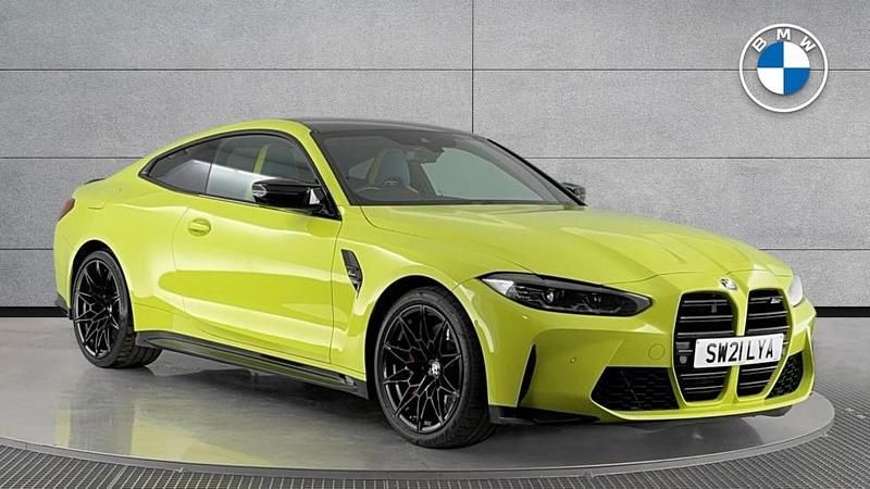 Sao paulo yellow Used 2021 BMW M4 Competition Edition Coupe | £41,450 (Good price) - Image 1/4
