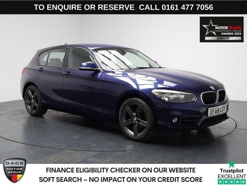 Blue Used 2018 BMW 118 Sport Line Hatchback | £10,180 (Good price) - Image 1/3