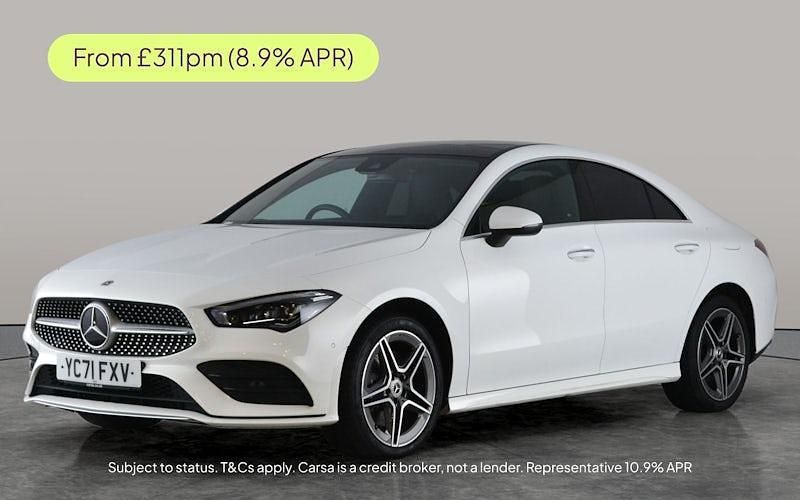White Used 2021 Mercedes CLA250e AMG Line Premium Plus Sedan | £22,188 (Fair price) - Image 1/2