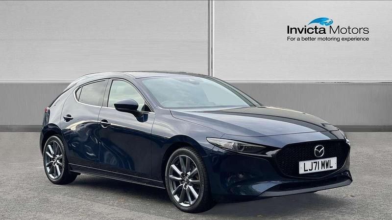 Blue Used 2021 Mazda 3 Inclusive Hatchback | £16,990 (A bit pricey) - Image 1/4