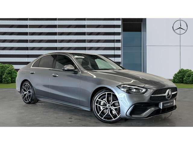 Grey Used 2022 Mercedes C300e AMG Line Premium Plus Sedan | £34,926 (Expensive) - Image 1/4