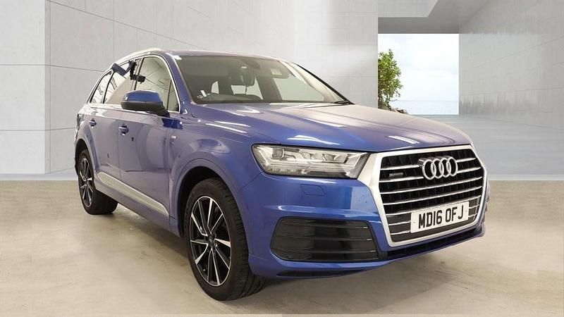 Begagnad Audi Q7 S-Line 218 HK (160 kW) 2016 Blå SUV
