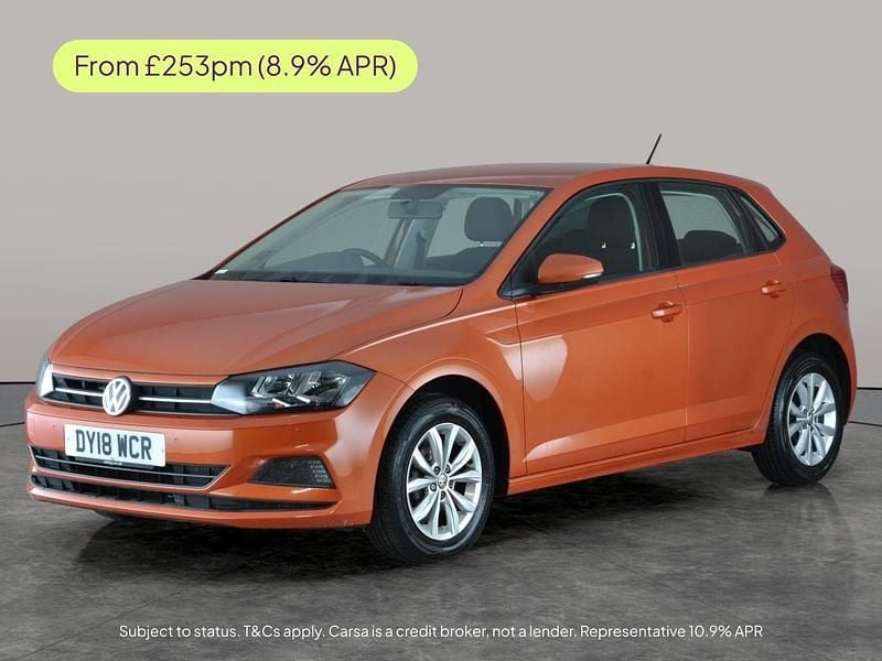 Orange Used 2018 VW Polo SE Hatchback | £10,292 (Fair price) - Image 1/2