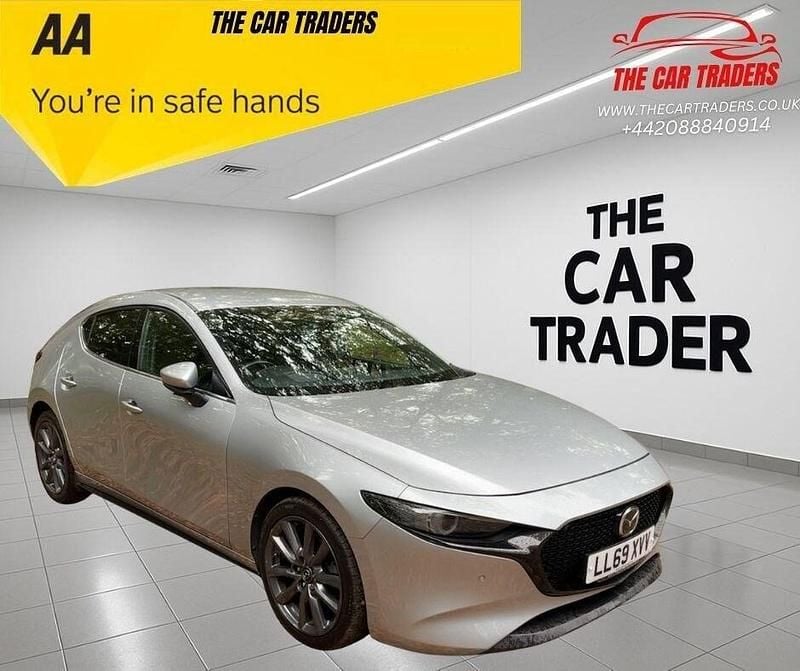 Silver Used 2019 Mazda 3 Inclusive Hatchback | £9,988 (Fair price) - Image 1/3