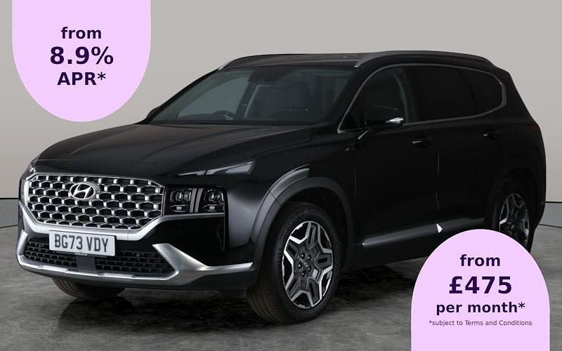 Black Used 2023 Hyundai Santa Fe Premium SUV | £31,211 (Fair price) - Image 1/2