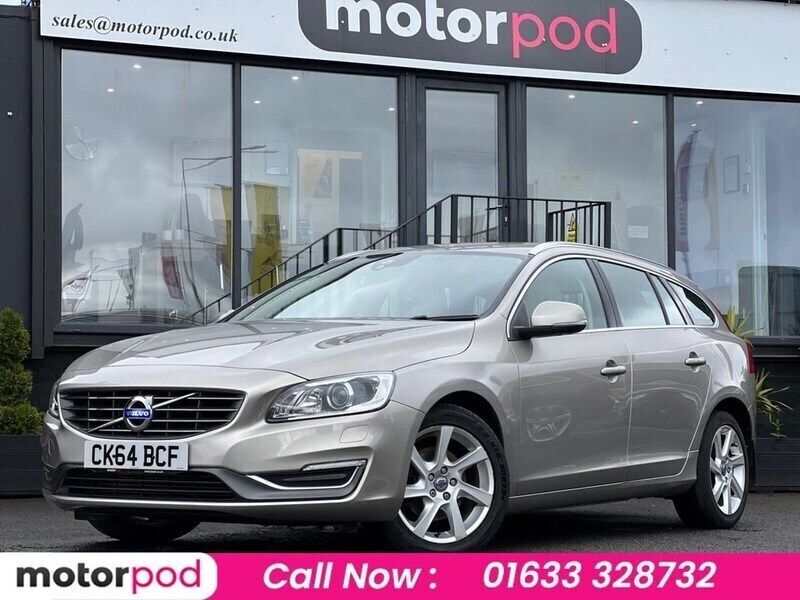 Gold Used 2014 Volvo V60 SE Lux Estate | £10,790 (Fair price) - Image 1/3