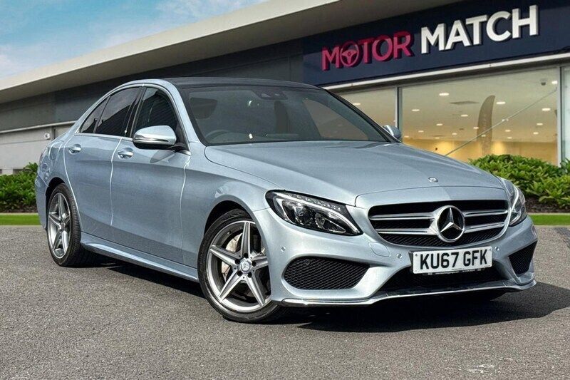 Silver Used 2017 Mercedes C250 AMG line Sedan | £16,839 (Fair price) - Image 1/4