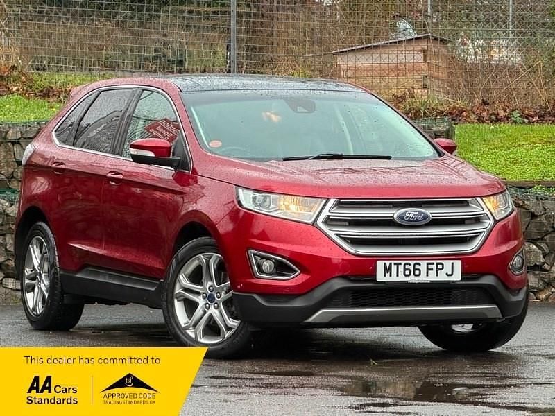 Used Ford Edge Titanium 180 HP (132 kW) 2016 Ruby red metallic SUV