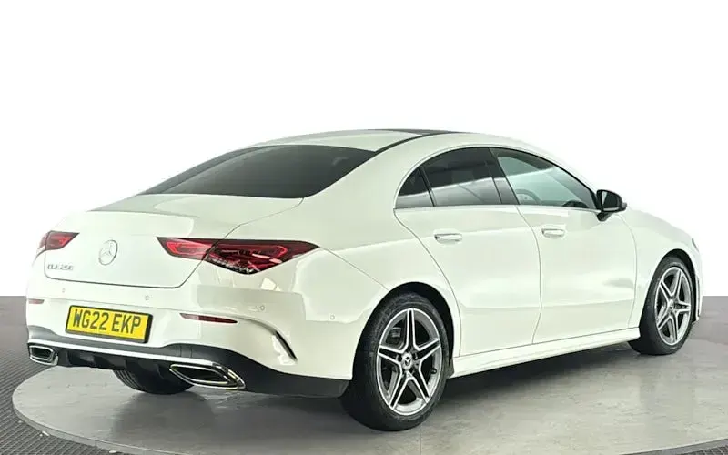 Used Mercedes CLA250 AMG line 224 HP (164 kW) 2022 White Coupe