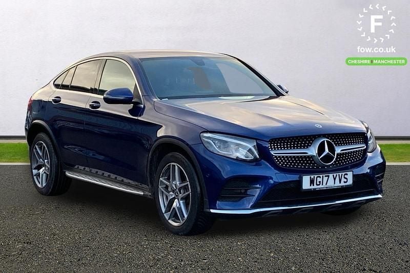 Blue Used 2017 Mercedes GLC220 AMG line Coupe | £19,899 (Fair price) - Image 1/3