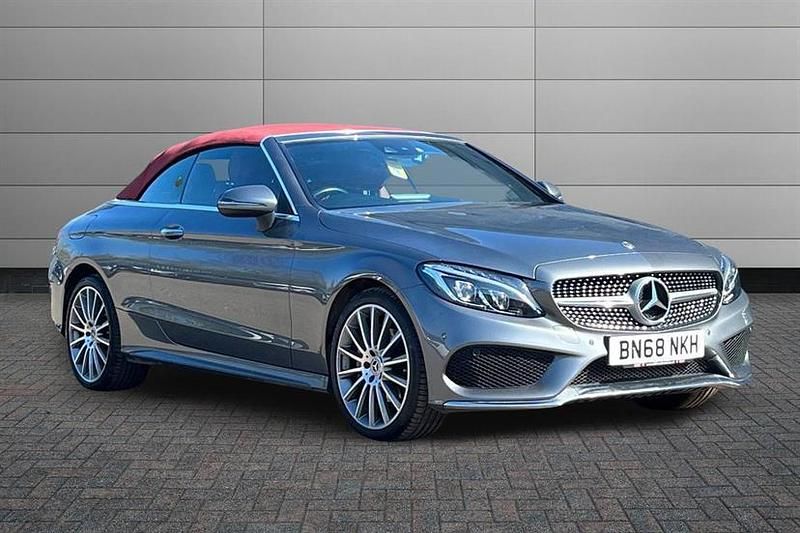 Used Mercedes C220 AMG Line Premium Plus 170 HP (125 kW) 2018 Grey Cabriolet