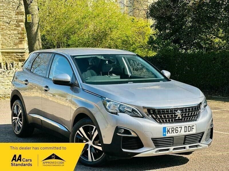 Grey Used 2017 Peugeot 3008 Allure Hatchback | £13,490 (Fair price) - Image 1/4