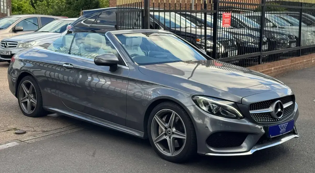Used Mercedes C250 AMG Line Premium Plus 204 HP (150 kW) 2017 Grey Cabriolet