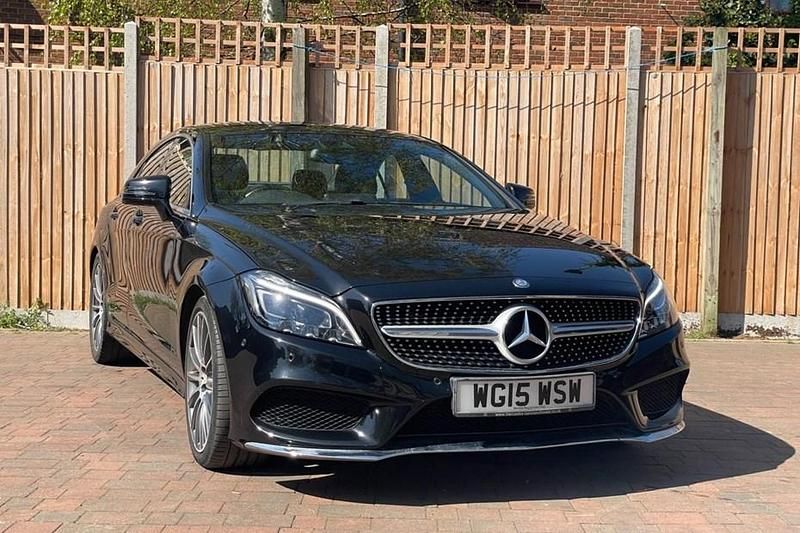 Used Mercedes CLS220 AMG line 177 HP (130 kW) 2015 Black Coupe