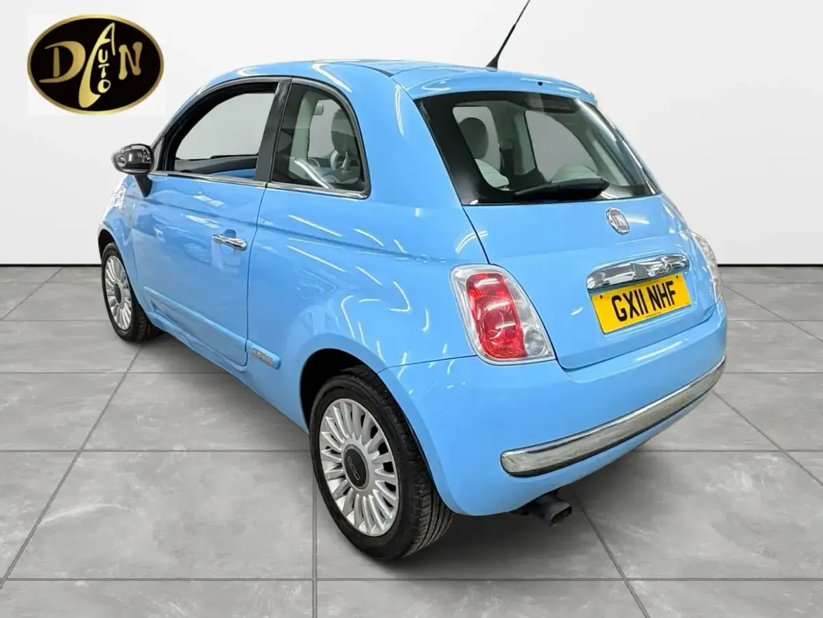 Used Fiat 500 Lounge 69 HP (50 kW) 2011 Blue Hatchback