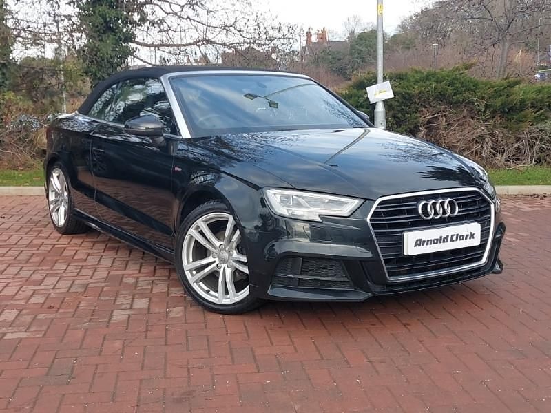 Black Used 2016 Audi A3 Cabriolet S-Line Cabriolet | £9,498 (Fair price) - Image 1/4