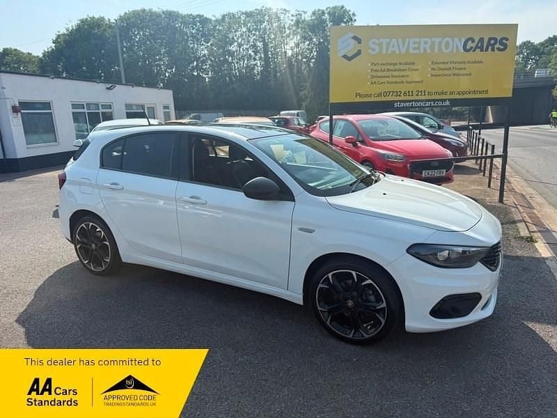 White/black Used 2021 Fiat Tipo S Hatchback | £8,485 (A bit pricey) - Image 1/2