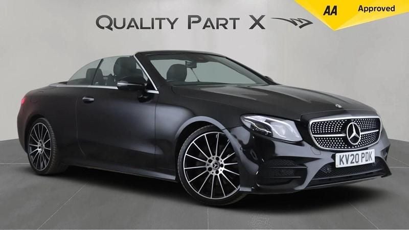 Black Used 2020 Mercedes E300 AMG line Cabriolet | £24,975 (Fair price) - Image 1/4